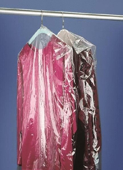 MADE IN USA 54" CLEAR Plastic Dry Cleaning Poly Bag Garment Bags 400 BAGS 