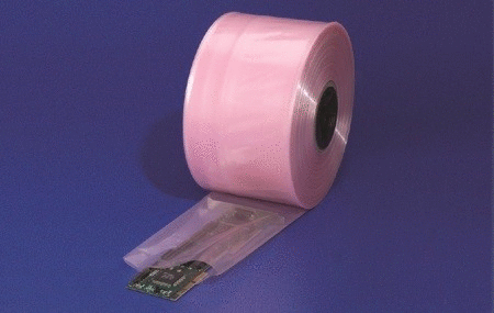Laddawn 12505 6 X 750 4 Mil Pink Anti-Static Poly Tubing 