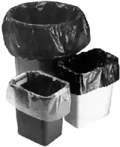 65 Gallon Industrial Trash Bags, 50 X 60” Large Black Garbage Bags